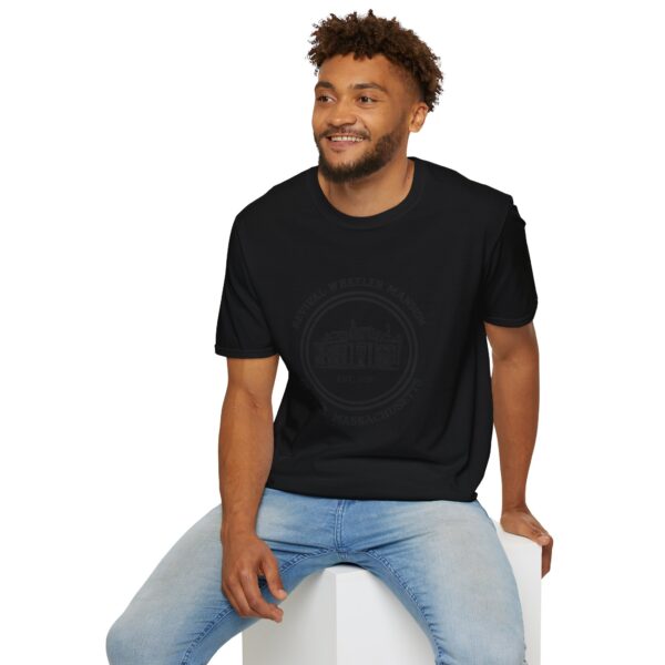 Revival Wheeler Mansion logo (black on black t-shirts) - Image 3